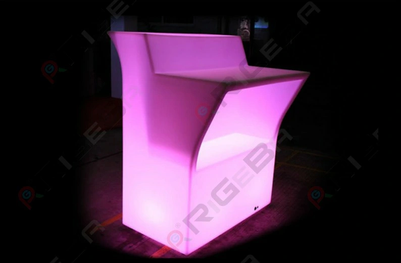 RGB Full Color LED Straight Battery Remote Bar Counter for Night Club Hotel Restaurant