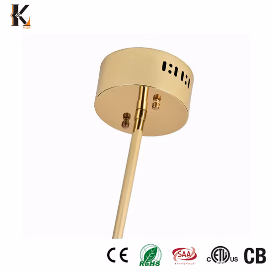 Luminária pendente de vidro Aço inoxidável China Preto Ouro Latão Luminária pendente LED Bola de vidro Luzes pendentes