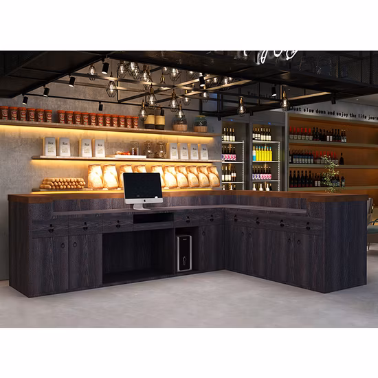 Balcão de Bar Moderno Balcão de Bar com LED Design de Balcão de Bar