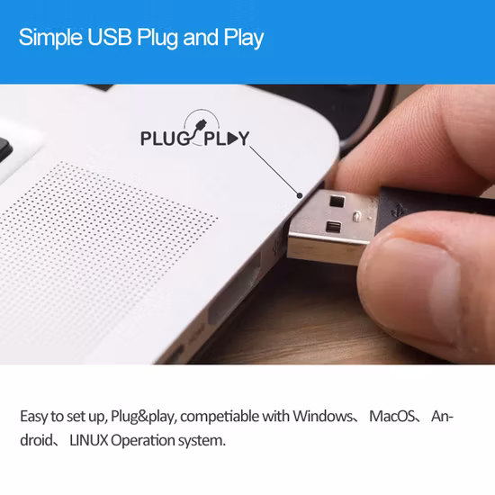 Alto-falante de conferência sem fio com microfones de expansão