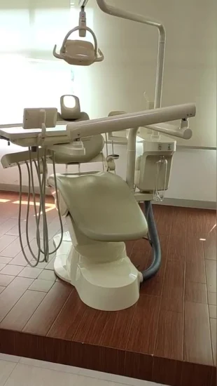 Cadeira de unidade odontológica integral de fornecimento direto da fábrica com luz de cura LED aprovada pela CE