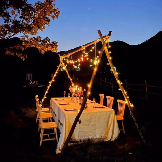 Camping LED Bola de Cristal Luz Corda Bola Bolha Bola Luz Conta Decoração ao ar livre Festival da Lanterna Luz Pendurada Jardim de Natal Casar