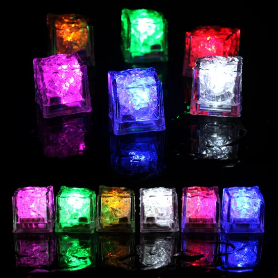 Actividade de água LED cubos de gelo brilhantes luzes de festa/luzes de bar