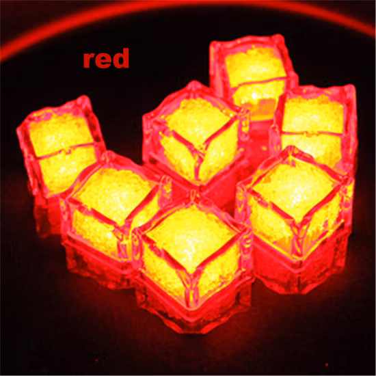 Dado fluorescente LED de festa Cubo de LED de dado eletrônico