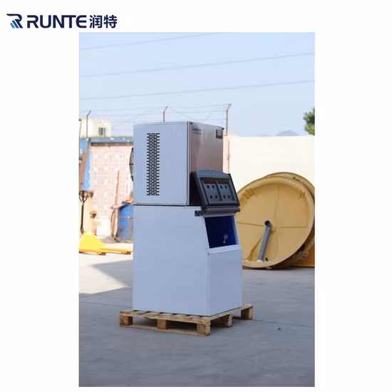 Máquina de fazer cubos de gelo oco Gana 30 kg para alimentos frescos, tamanho comercial