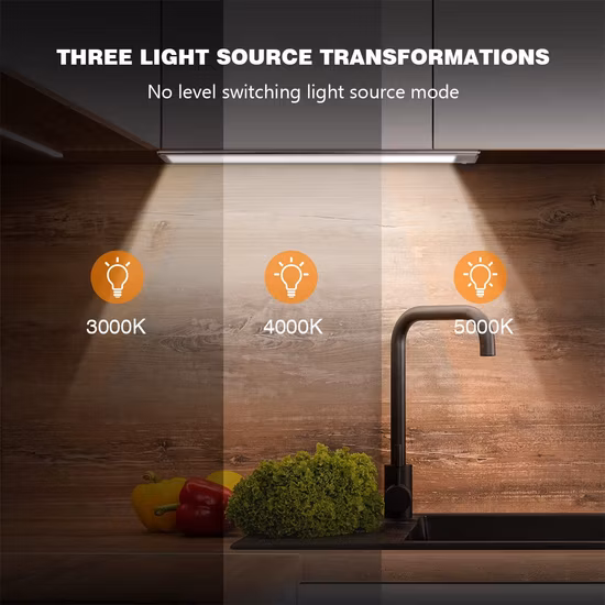 Novo design 2*2W LED de pé sob a luz do gabinete