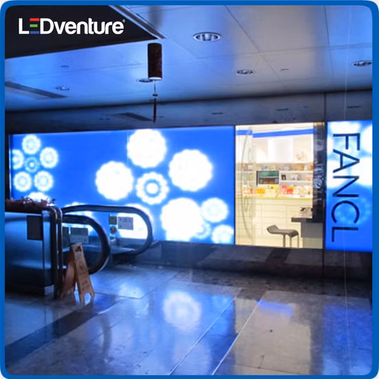 Tela de cubo de LED ultraleve padrão EMC para ambientes internos